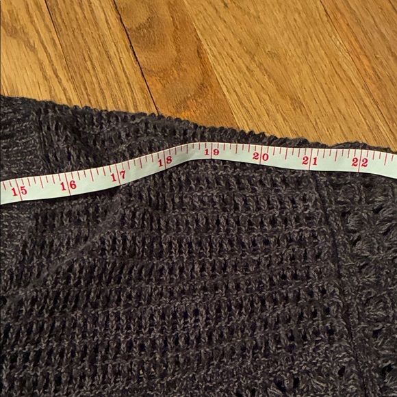 DKNY Dark Grey Knit V-Neck Sweater - Picture 6 of 9